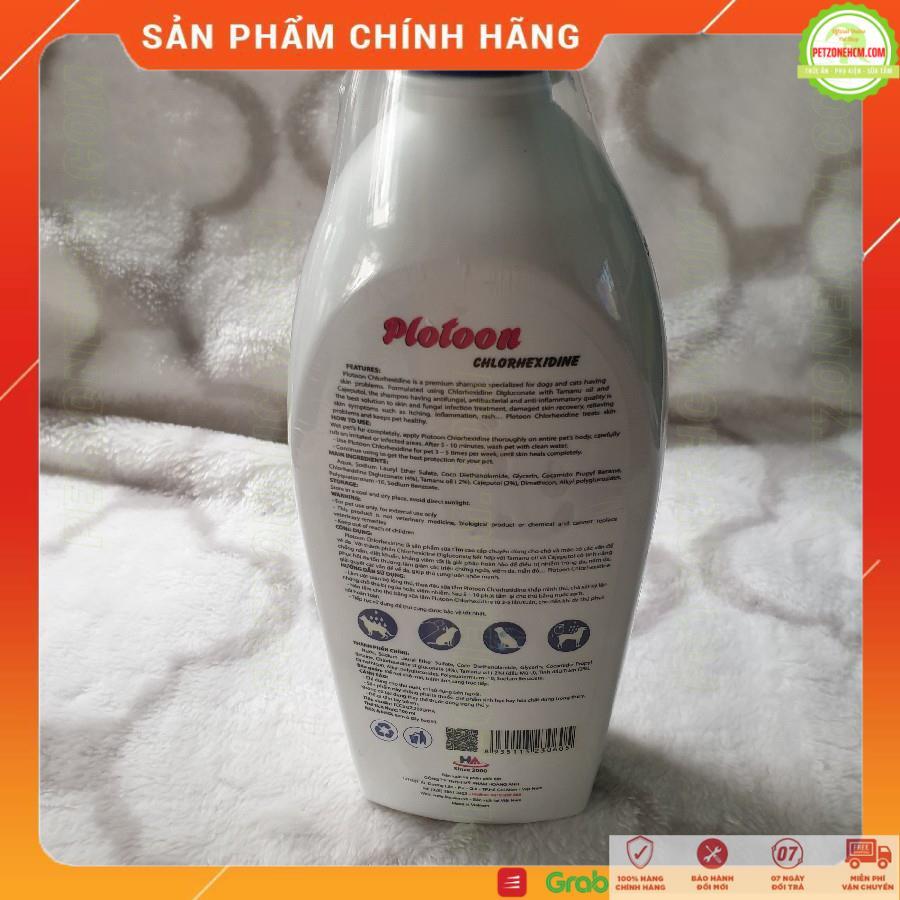 Sữa tắm cho chó mèo Fay Plotoon Chlorhexidine - 300ml chống viêm da - nấm da - ngứa - nhiễm trùng