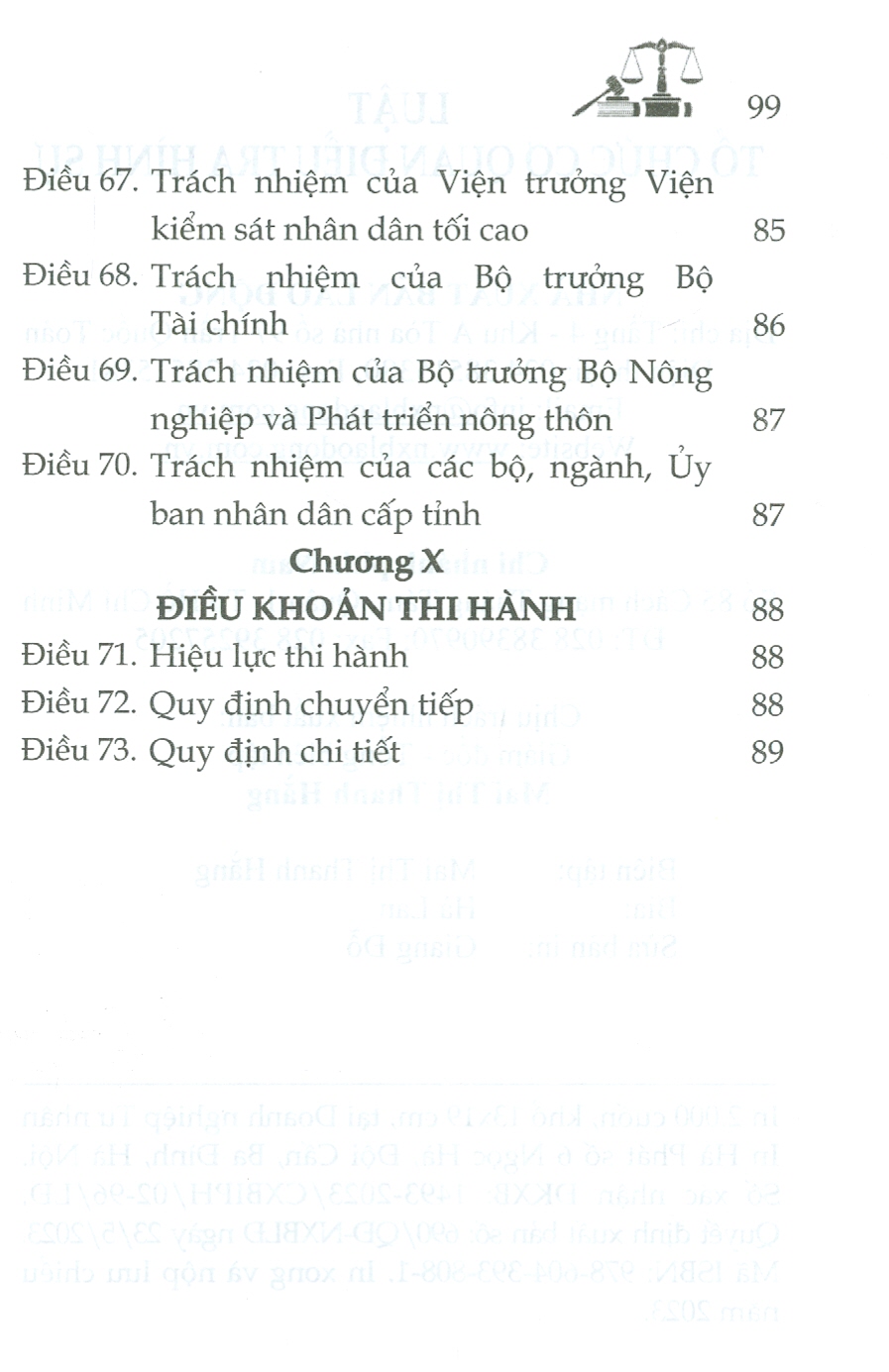 Luật Tổ Chức Cơ Quan Điều Tra Hình Sự