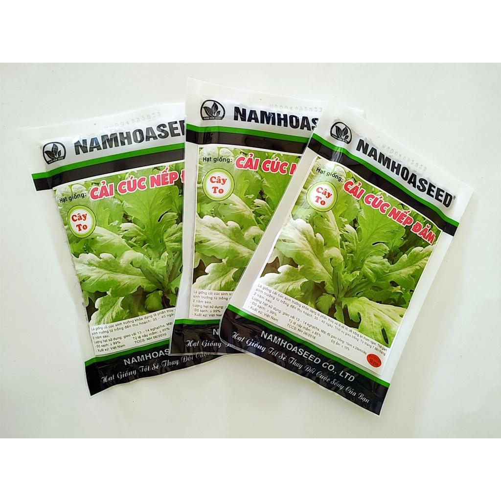 Hạt giống Cải cúc nếp đăm cao sản, siêu dễ trồng, chịu nhiệt tốt gói 50g
