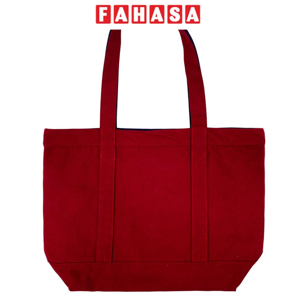 Túi Vải Tote 2 In 1 Phối 2 Màu - Saigon ZeroWaste - Màu Đỏ + Xanh Dương