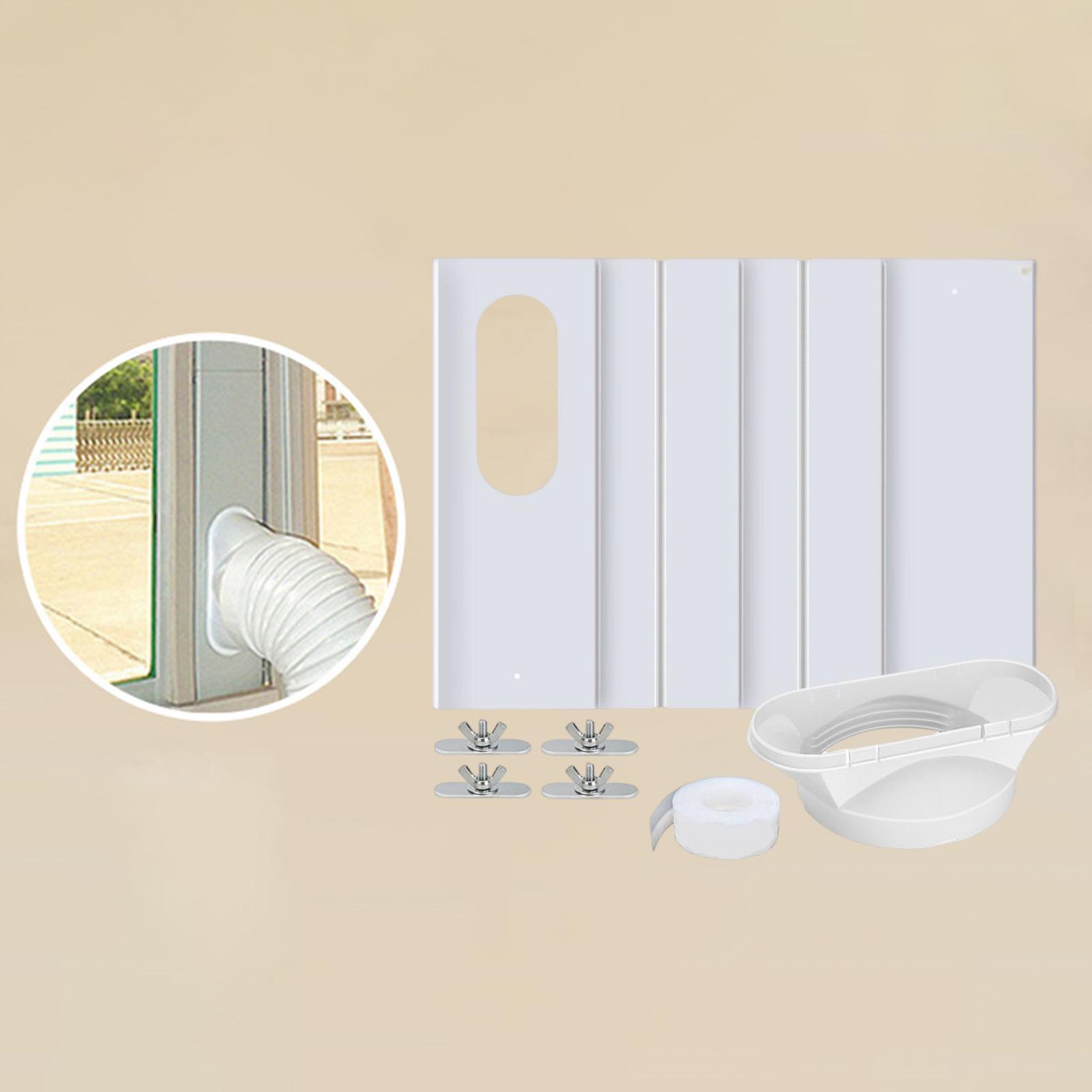Portable Air Conditioner Window Kit Adjustable Sliding for Exhaust Hose