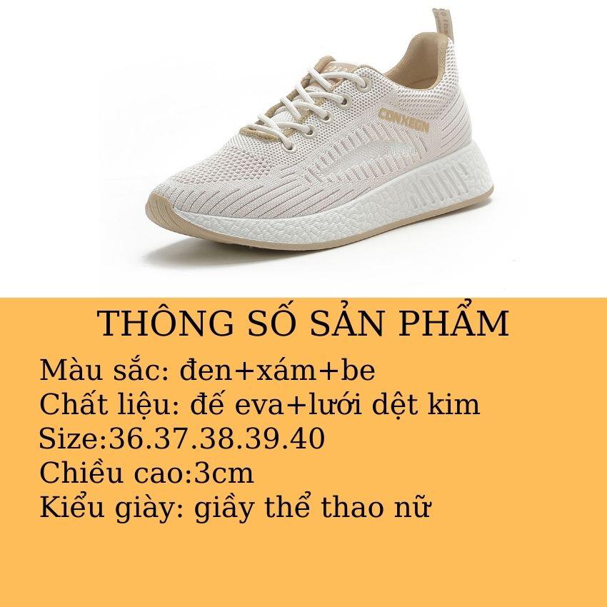 Giày Thể Thao Nữ Cao Cấp Siêu Nhẹ Đa Năng Kiểu Dáng Hàn Quốc Mang Đi Làm Đi Chơi,Tập Gym,Chạy Bộ GTTN20