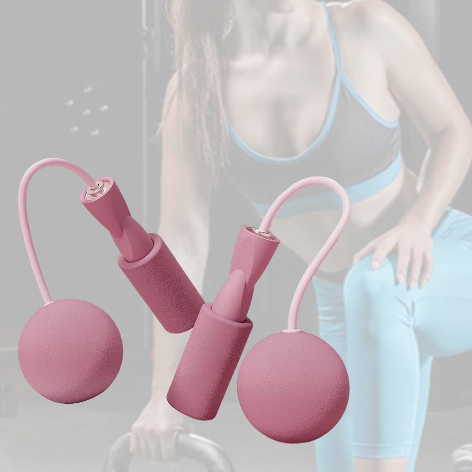 2 Pair Cordless Jumping Ropes Fitness Weighted Jump Ropes