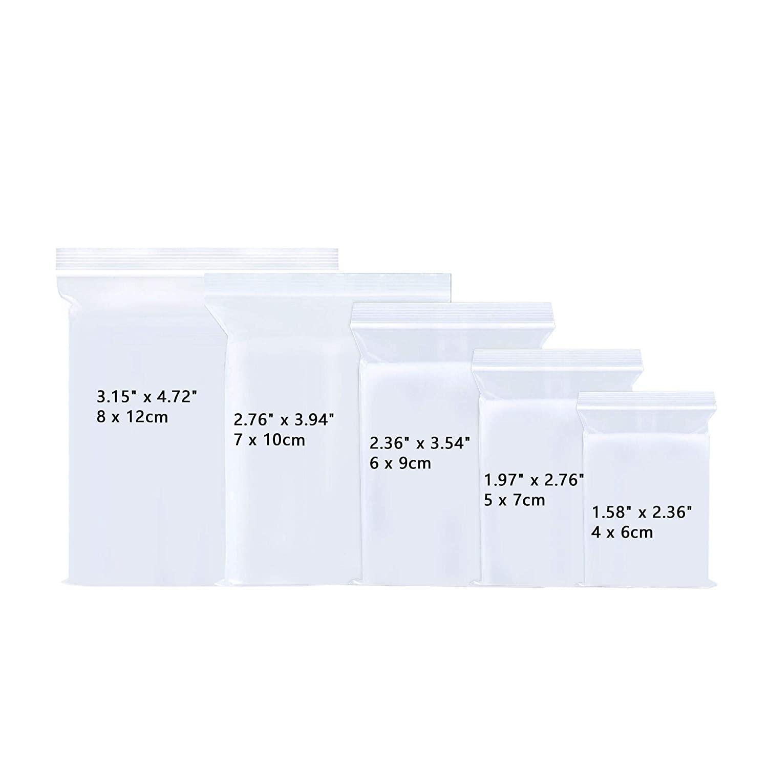 Trong Suốt Khóa Zip Túi Nhựa Bao Bì Túi Niêm Phong Dây Kéo Túi Nhựa Đựng Trang Sức/Thực Phẩm Ziplock Túi Bảo Quản
