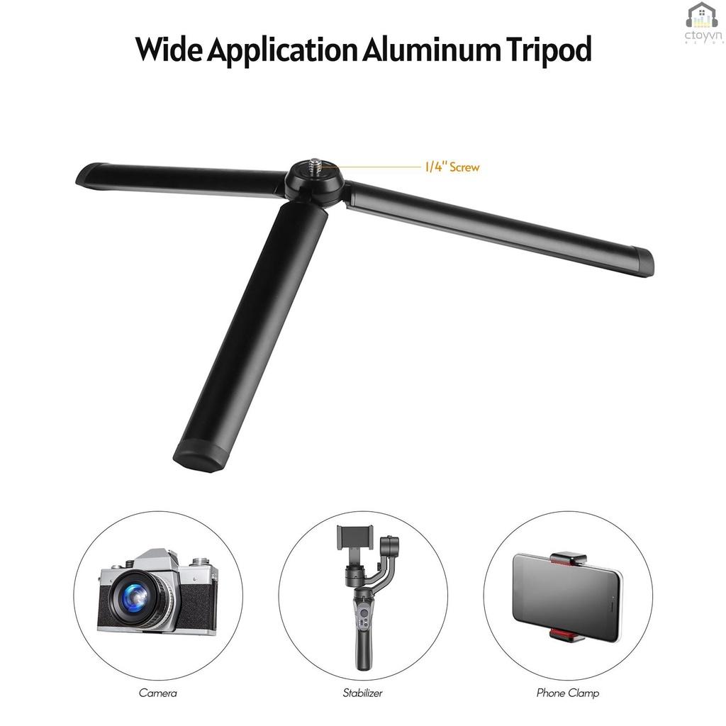 Chân máy ảnh bằng nhôm 8cm với giao diện 1/4 inch thông dụng cho DSLR SLR