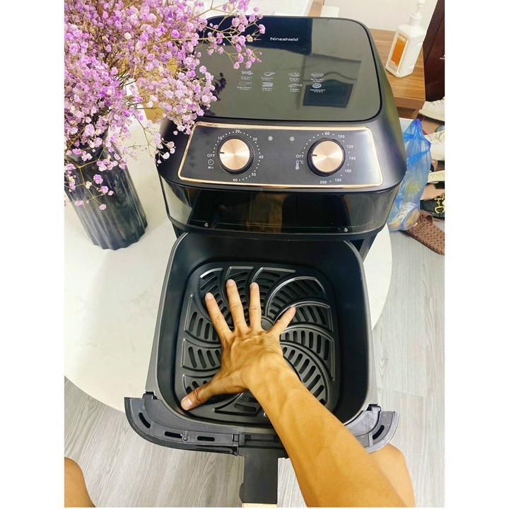 Nồi chiên không dầu 10L Nine Shield KB-8001M , Siêu To Khổng Lồ Thế Hệ Mới Nhất 2021