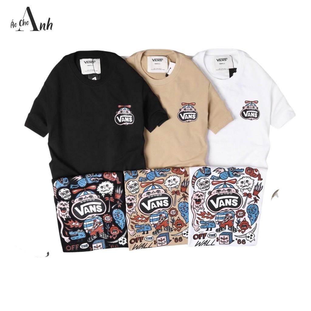 Áo thun nam cổ tròn tay ngắn ACA - A126 Áo Unisex From rộng dưới 85kg phong cách Ulzzang