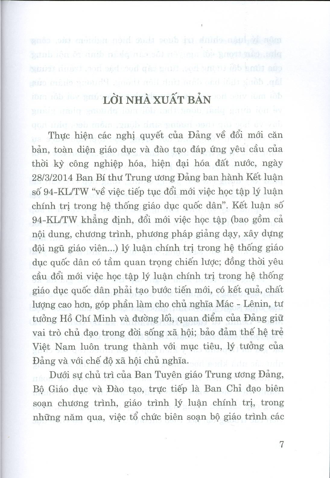 Giáo Trình Tư Tưởng Hồ Chí Minh (Dành Cho Bậc Đại Học Hệ Không Chuyên Lý Luận Chính Trị) - Bộ mới năm 2021