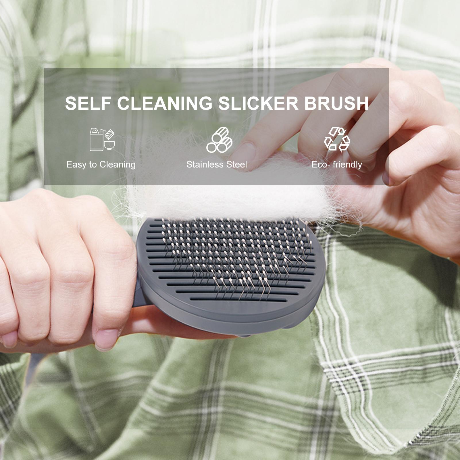 Dụng cụ chải lông cho thú cưng bằng thép không gỉ, lược chải lông cho chó mèo