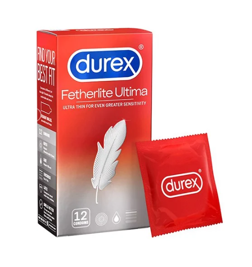 Bao cao su Durex siêu mỏng Fetherlite Ultima - 12s - Nhập khẩu Thái Lan