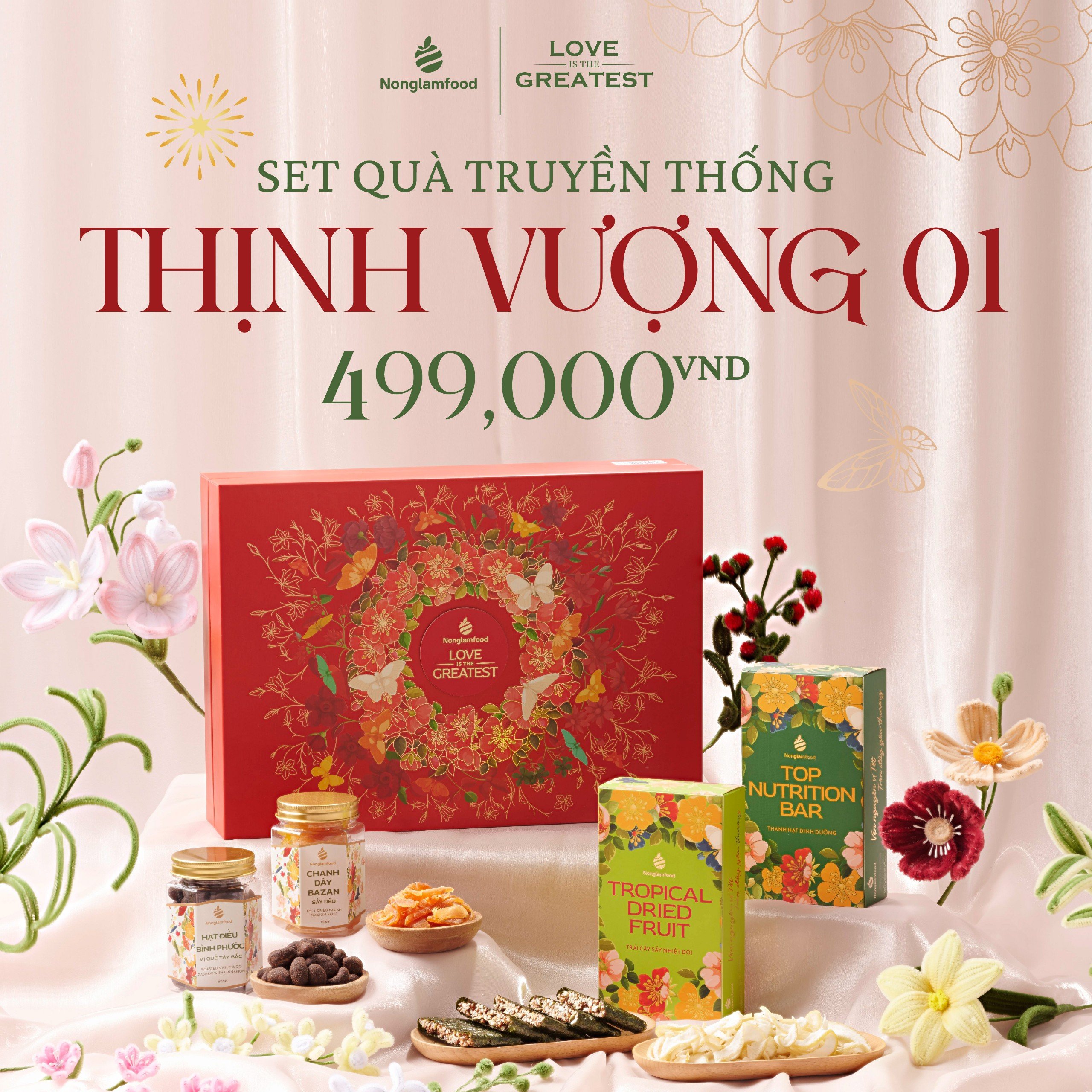 [QUÀ TẶNG 20/10] Set quà tặng sức khoẻ Hạnh Phúc ăn kiêng Nonglamfood | Quà tặng ý nghĩa cao cấp cho người thân, đối tác, bạn bè