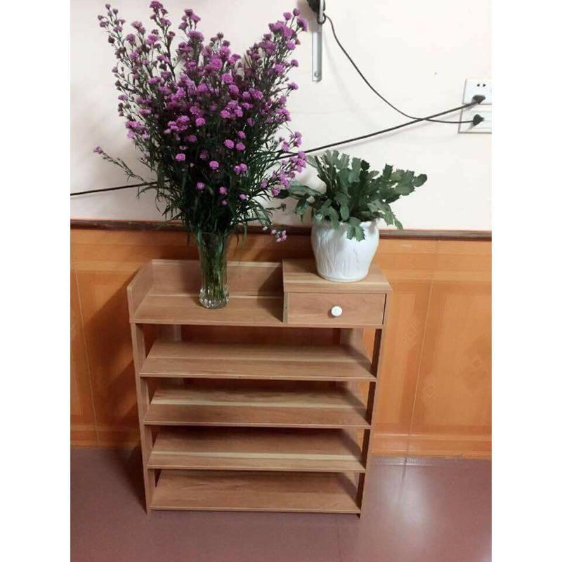 Tủ giày gỗ - kệ giày gỗ 5 tầng đa năng gỗ ép cao cấp kích thước 60*24*85cm