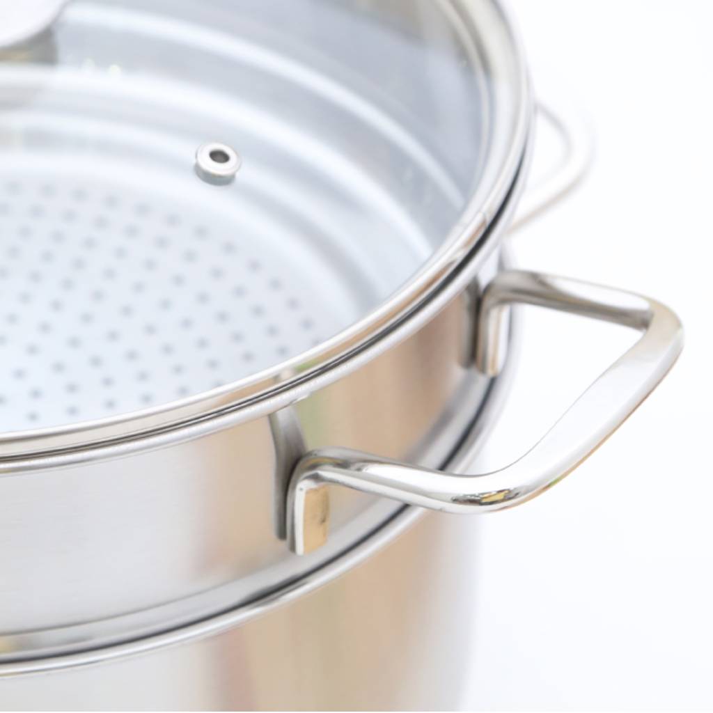 Bộ 5 nồi inox nắp kính Fivestar FS08CG1 - Hàng chính hãng