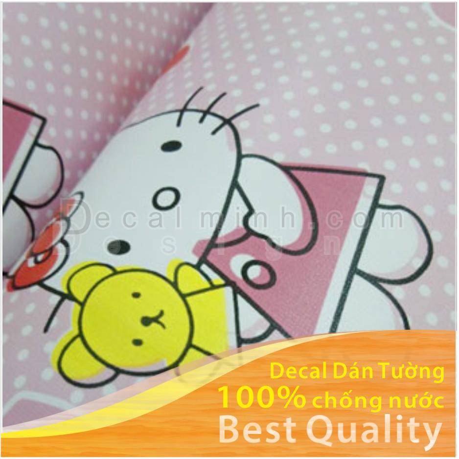 10m Decal dán tường chống nước Loại dày hello kitty