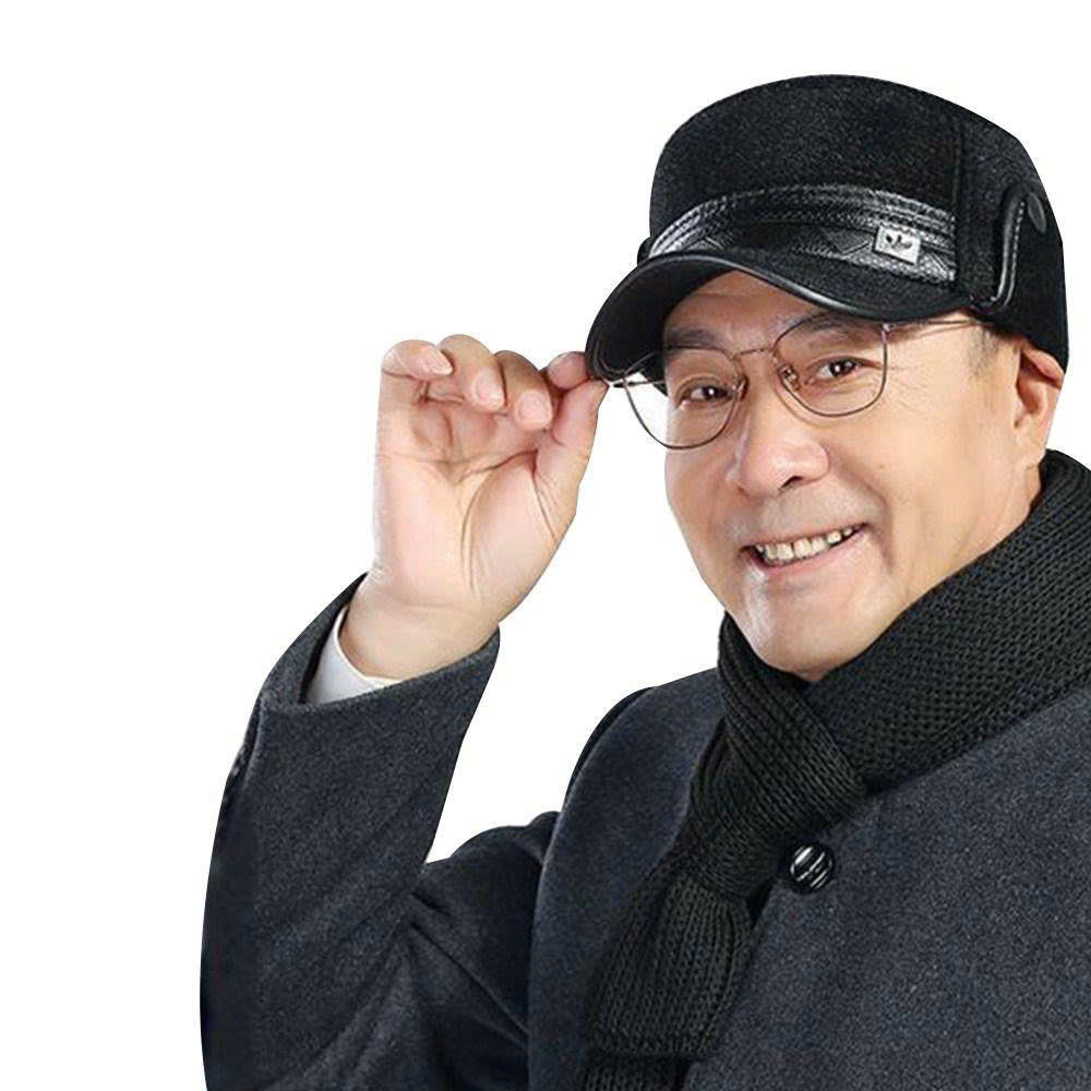 [KoSuyTu] Mũ Lót Lông Cho Bố Và Ông - Kiểu Dáng Mũ Lưỡi Trai Vành Da Có Tai Che Gấp Gọn, Ấm Áp Mà Vẫn Thời Trang, Sang Trọng, Phong Độ