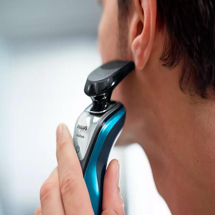 Máy Cạo Râu Khô Và Ướt Thương Hiệu Cao Cấp Philips S5070, tích hợp cả lưỡi thẳng cạo mai, sạc nhanh  (Hàng chính hãng)