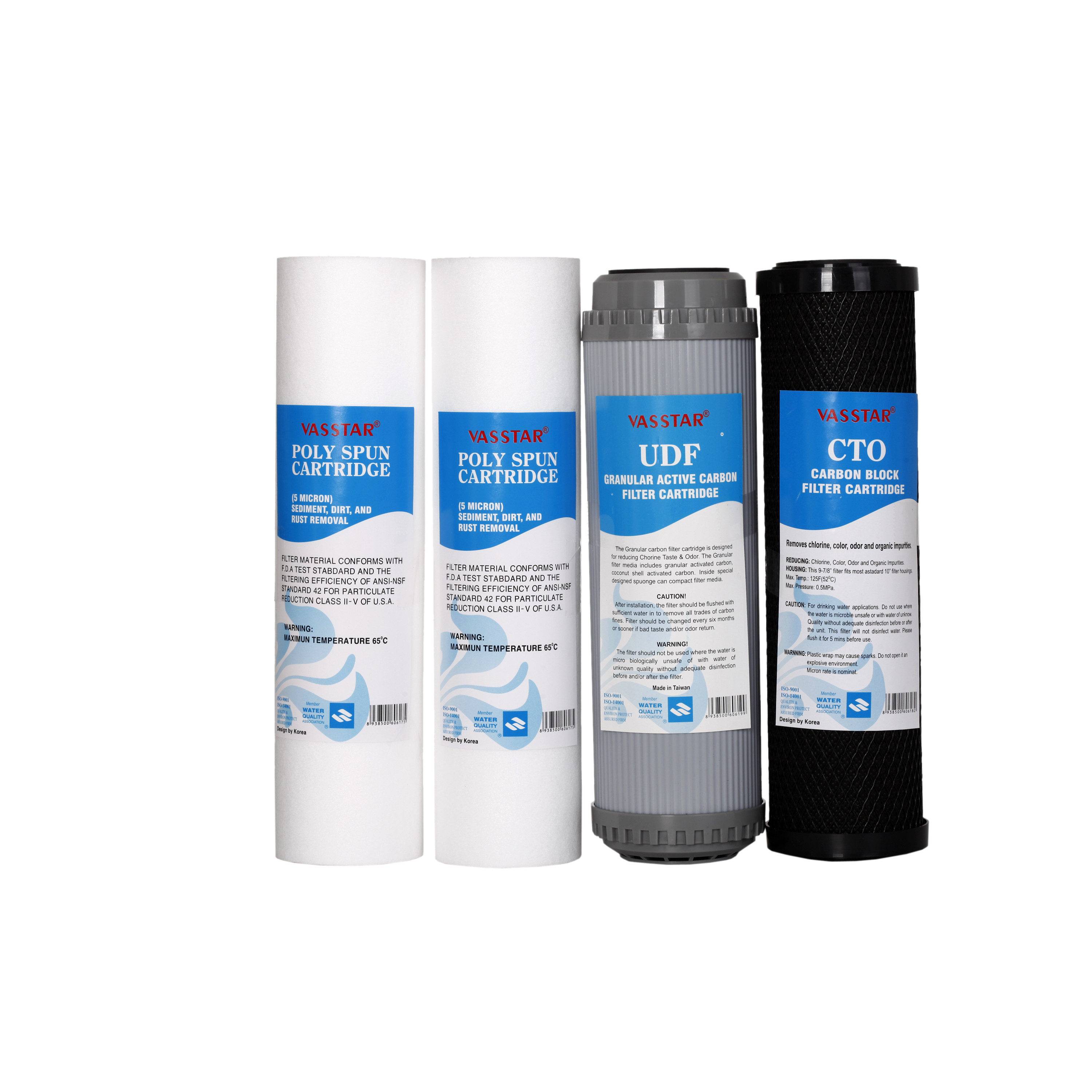 Bộ 4 lõi lọc nước Vasstar số 1,2,3 _HÀNG CHÍNH HÃNG