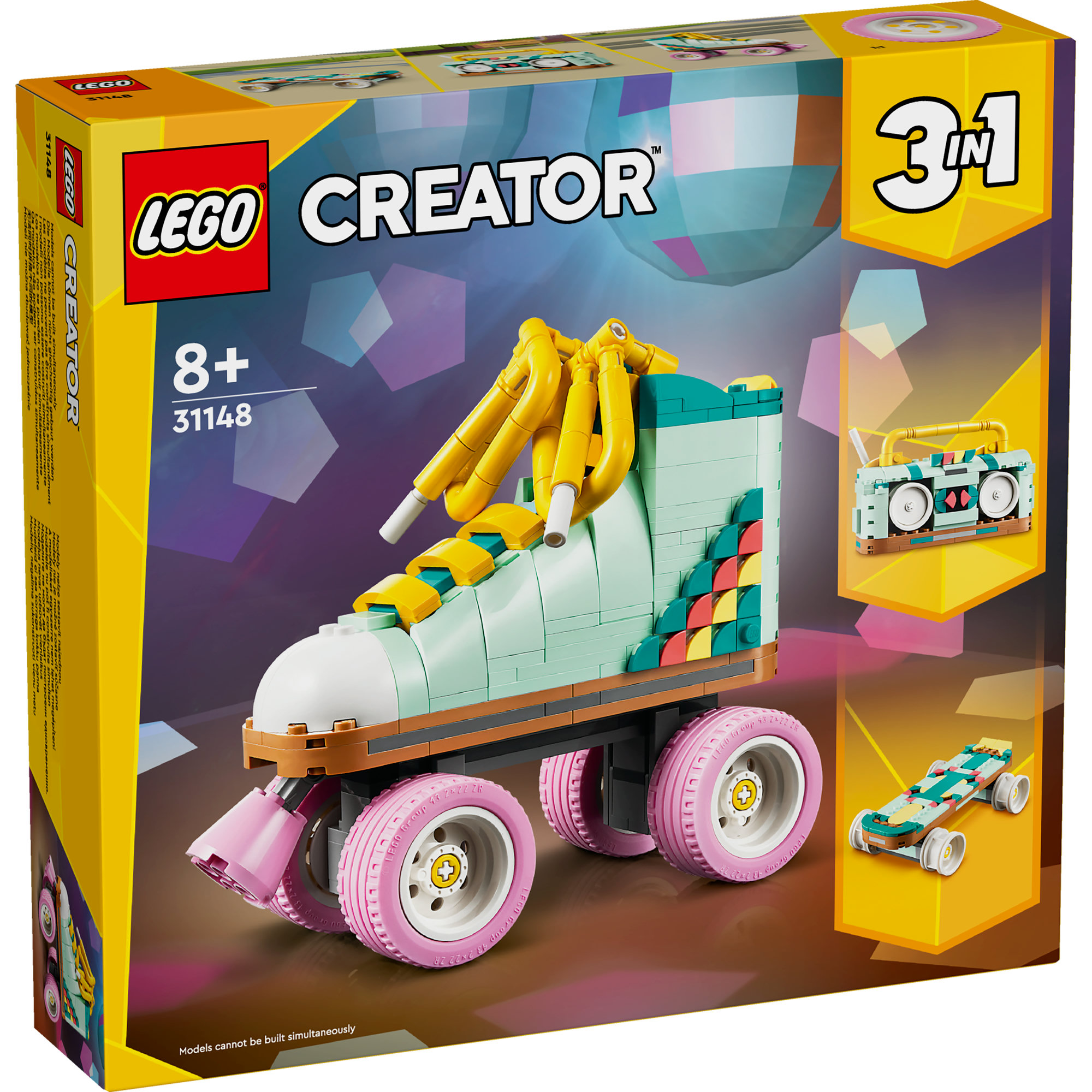 LEGO CREATOR 31148 Đồ chơi lắp ráp Giày trượt patin Retro (342 chi tiết)
