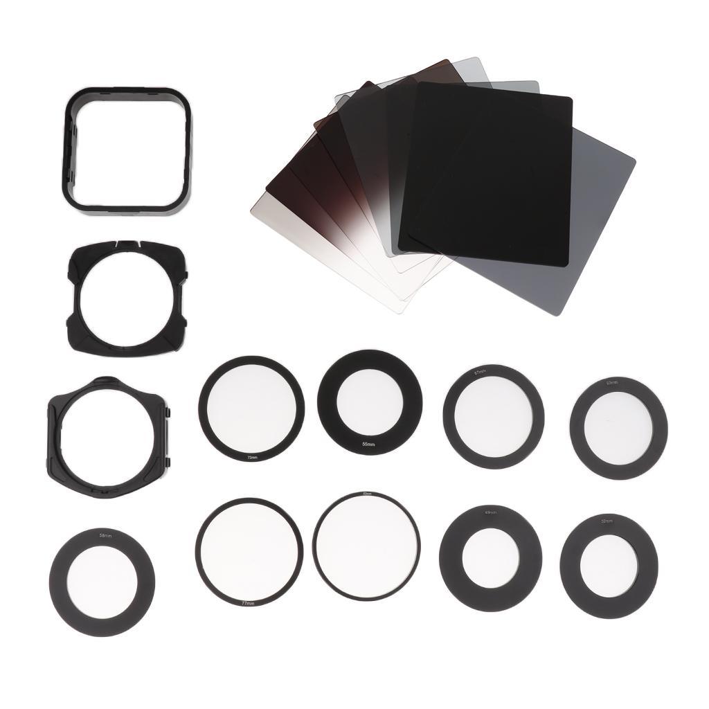 21Pcs Graduated Grey Neutral Density ND Filter For DSLR