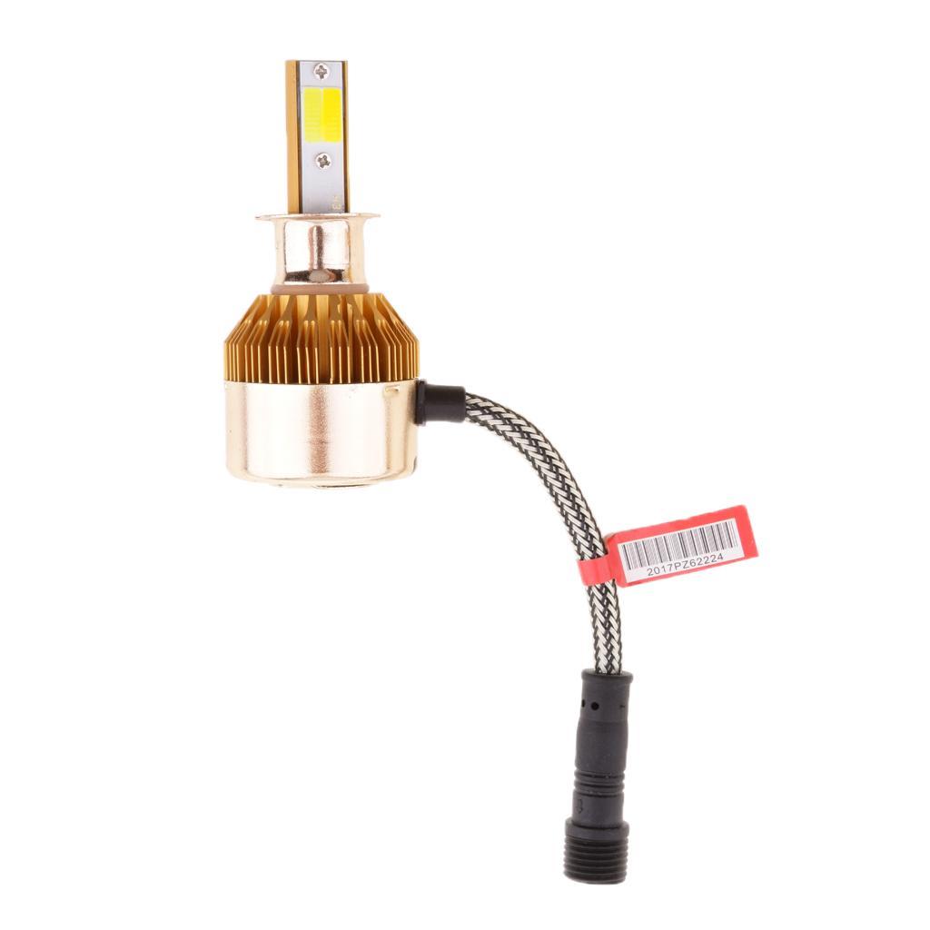 1 Pair H3 Dual Color High Performance Headlight Fog Light Indicator