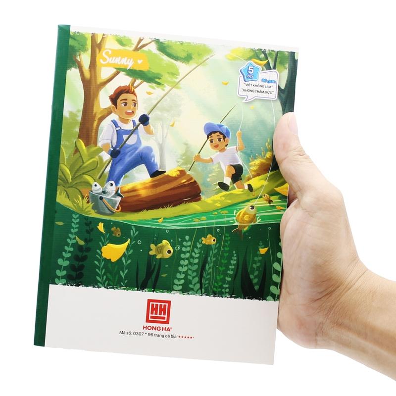 Vở 5 Ô Ly 96 Trang 80gsm Class Sunny - Hồng Hà 0307 (Mẫu Màu Giao Ngẫu Nhiên)