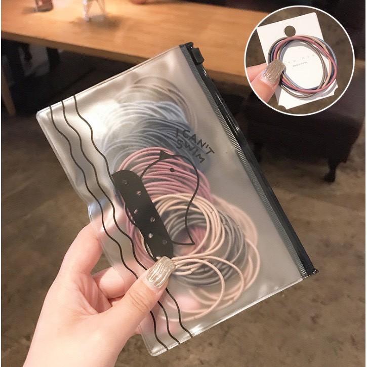 SET 100 DÂY CỘT TÓC MIX 5 MÀU