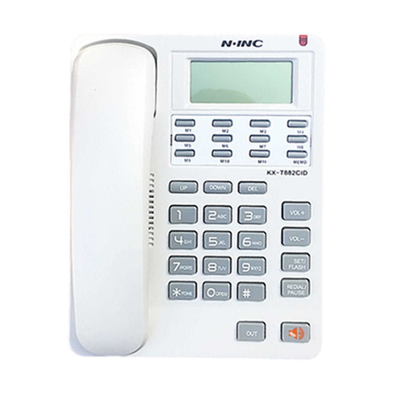 Corded Telephone Caller ID Volume Control Redial/P for Office Desktop black