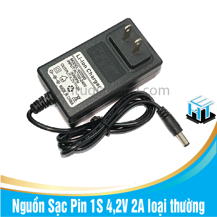 Nguồn Sạc Pin 1S 4,2V 2A loại thường