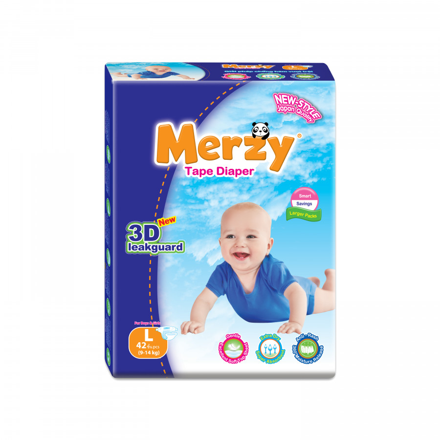 Tã Dán Merzy gói Jumbo L42 (42 miếng)