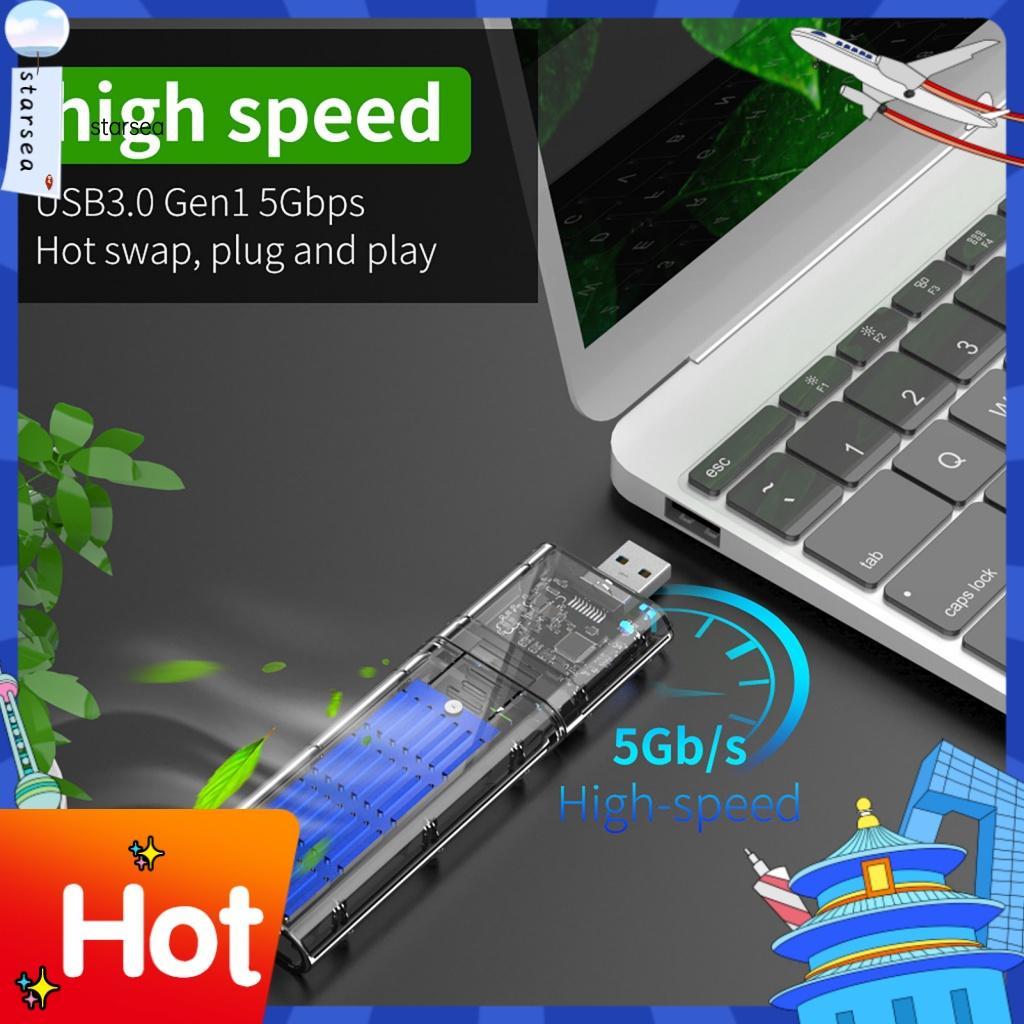 Hộp Ổ Cứng Bằng Hợp Kim Nhôm M.2 SATA NGFF Sang USB3.0 Gen1 SSD