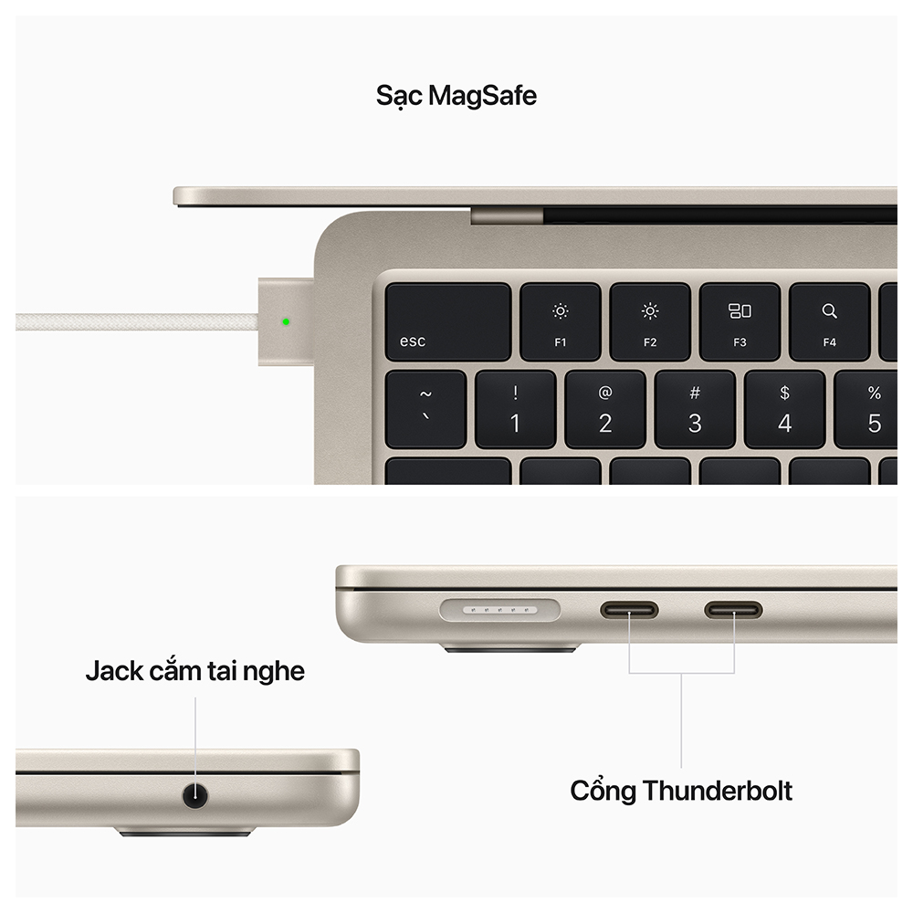 Apple Macbook Air 2022 13.6 inch (Apple M2 - 8GB/ 256GB) - MLXW3SA/A