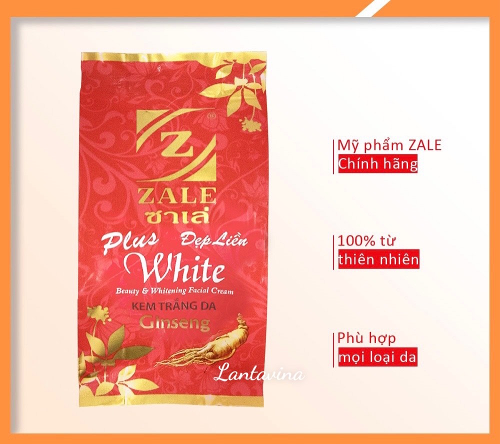ZALE - KEM DƯỠNG TRẮNG DA ZALE NHÂN SÂM 6G - THÙNG 12 HÔP