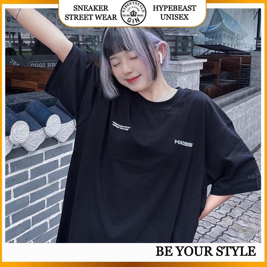 Áo phông local brand Hades Sai gon, áo thun from rộng unisex , basic tee oversize nam nữ - Gin store