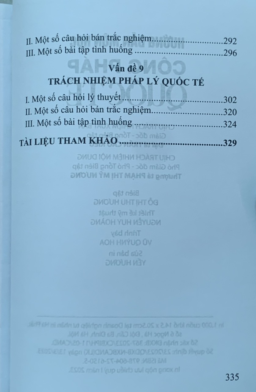 Hướng dẫn môn học công pháp quốc tế (tái bản năm 2023)