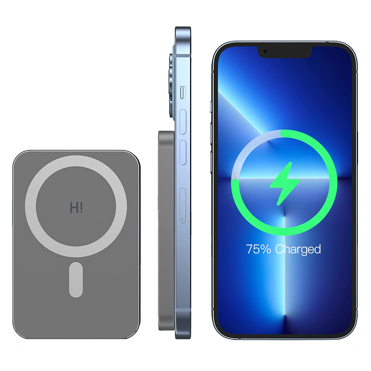 Pin sạc dự phòng không dây Hinovo MB1-10000 Magnetic Wireless 10.000mAh - Hàng Chính Hãng