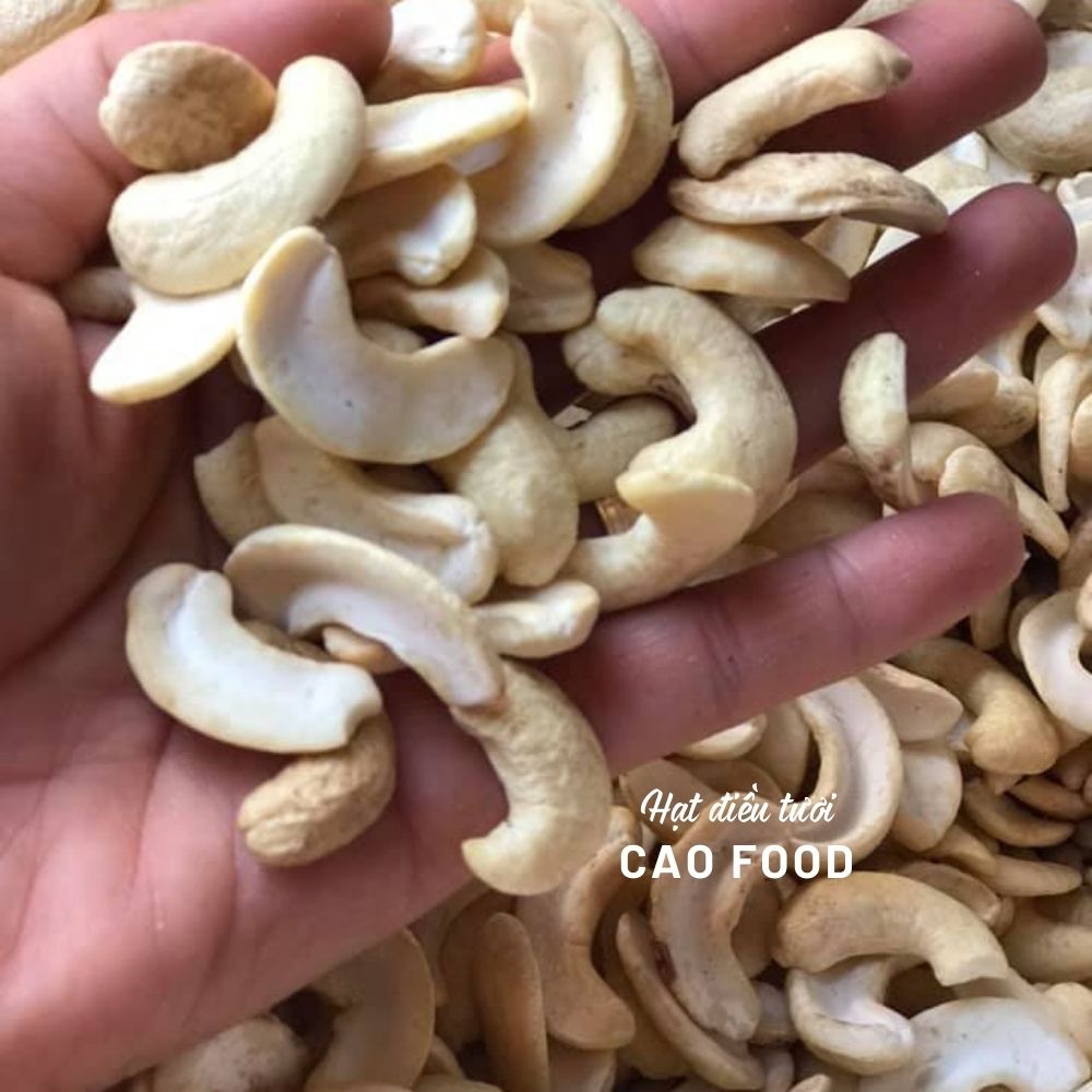 Hạt điều tươi nguyên hạt CAO Food từ hạt điều size A cồ Bình Phước - dùng nấu sữa, nấu cháo, ngũ cốc dinh dưỡng