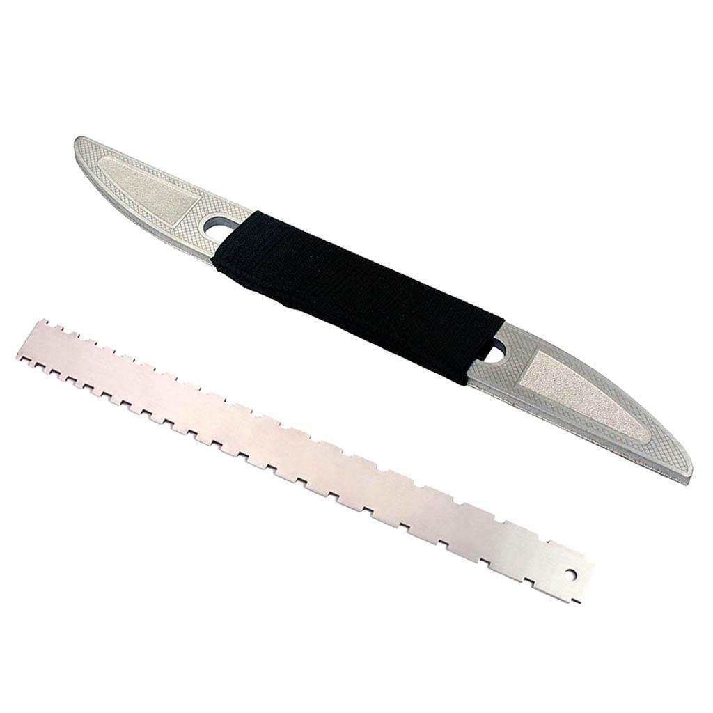 Guitar Bass Neck Notched Straight Edge Luthier Tool+Fret File for Guitarist