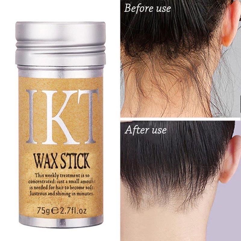 Sáp vuốt tóc IKT Wax Stick 75g mềm và dưỡng ẩm dạng thỏi giữ nếp tóc con tạo kiểu tóc - Hity Beauty