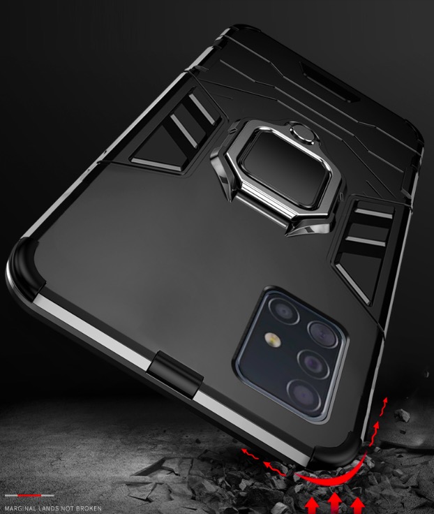 Ốp lưng chống sốc kèm iring cho SamSung Galaxy A71