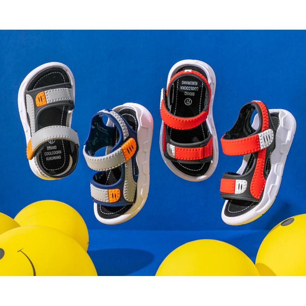 Dép sandal thể thao đế mềm chống trơn trượt phong cách đi biển mùa hè 2022 cho bé trai từ 1-15 tuổi Hàng Cao Cấp