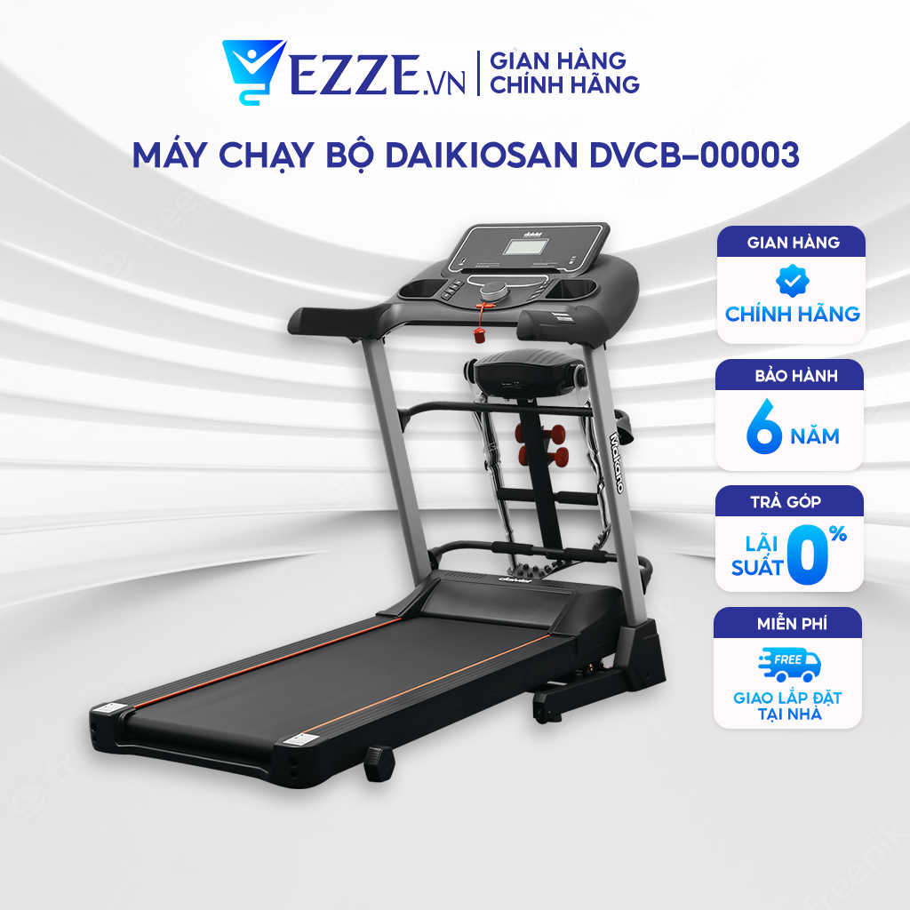 Máy Chạy Bộ Tại Nhà Makano DVCB-00003 Gấp Gọn, Máy Chạy Bộ Theo Dõi Sức Khỏe Khung Chắc Chắn