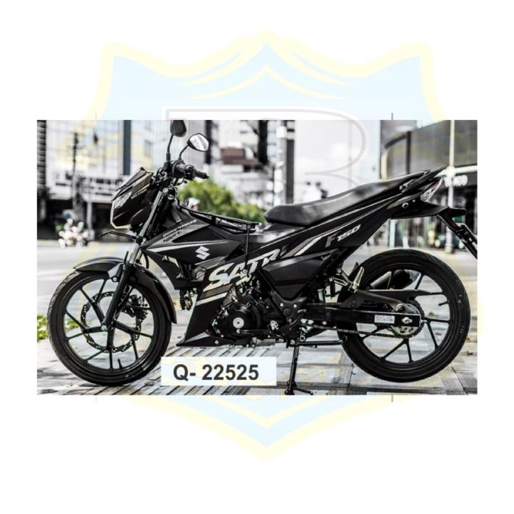 Tem rời dành cho Satria fi trắng xám đen