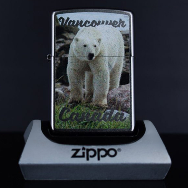 Bật Lửa Zippo 205 Vancouver Canada Polar Bear