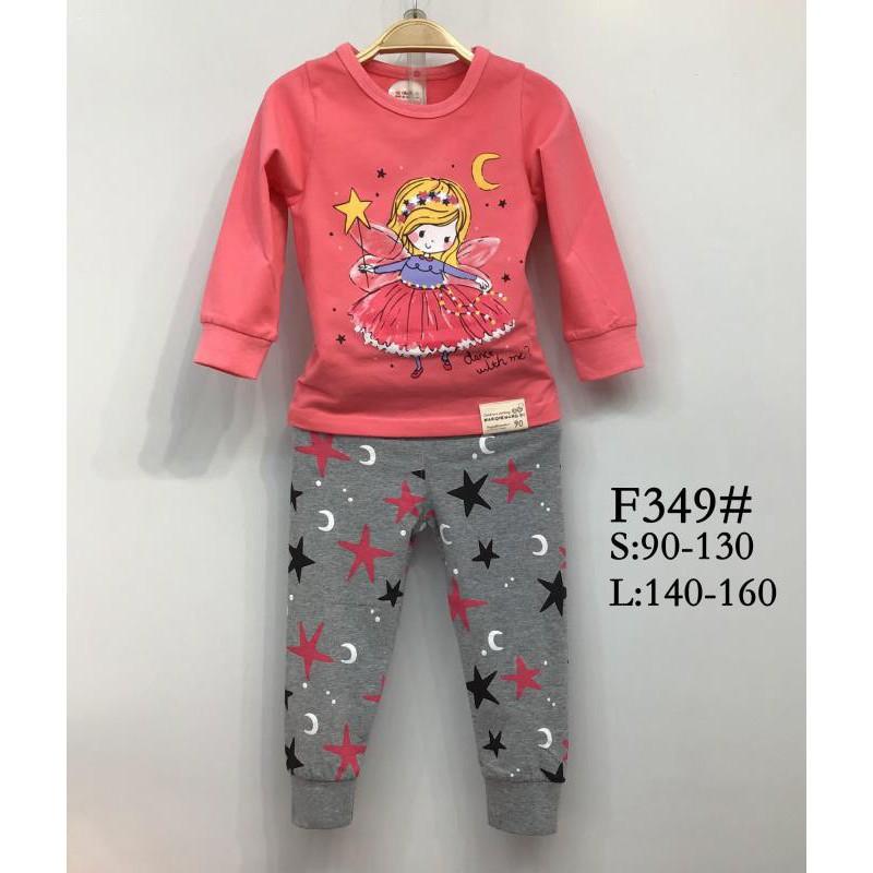 Bộ dài tay chất thun cotton co giãn 4 chiều mẫu cho bé Gái