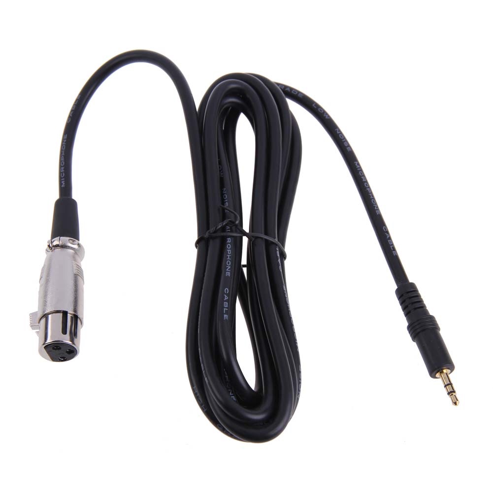 SOAIY Cáp Canon Đầu 3.5mm ra Đầu XLR Cho Mic Condenser Live Stream Dài 3m - Hàng Nhập Khẩu