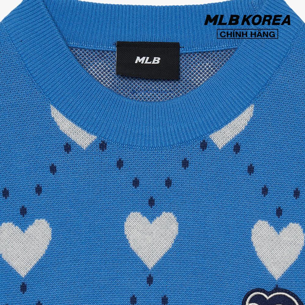 MLB - Áo sweater unisex cổ tròn tay dài Heart Overfit 3AKPH0131