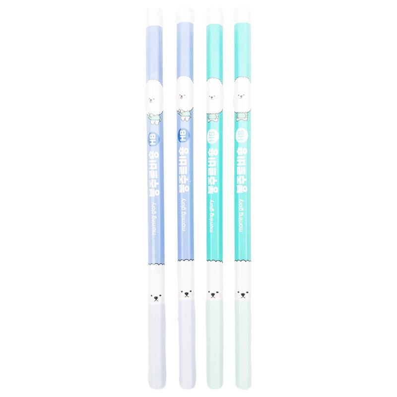 Hộp 4 Bút Chì HB Bonjour Bichon - Morning Glory 33301-84383