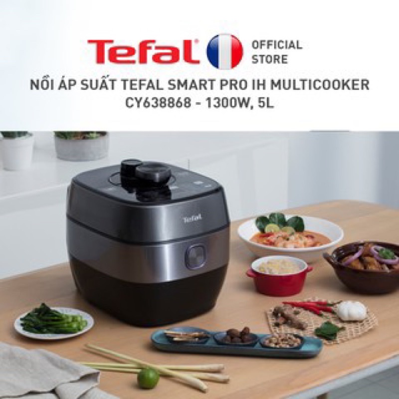 Nồi áp suất điện đa năng 5L cao tần Tefal CY638868 - Hàng chính hãng