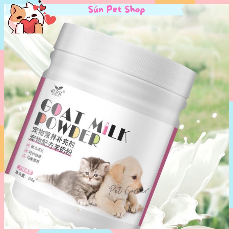 Sữa cho chó mèo Borammy, sữa cho chó con, sữa cho mèo con cung cấp dinh dưỡng phát triển toàn diện - Chó &amp; mèo (280gr)