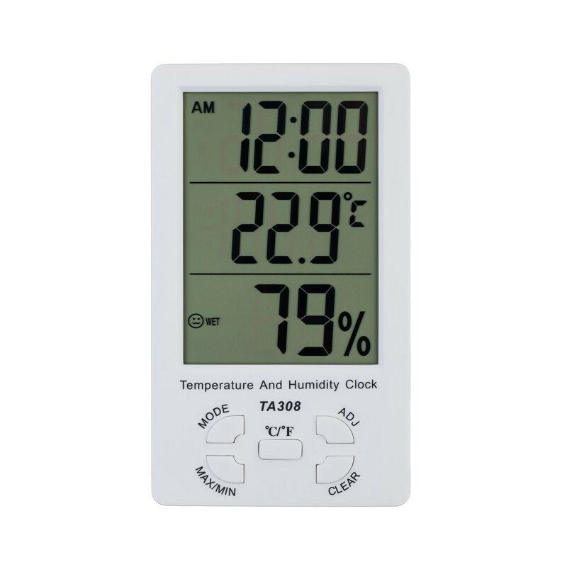 Máy đo nhiệt kế bên ngoài/nhiệt độ độ ẩm MIN/Giá trị tối đa với dây cảm biến 1,5m cho phòng ngủ khách sạn